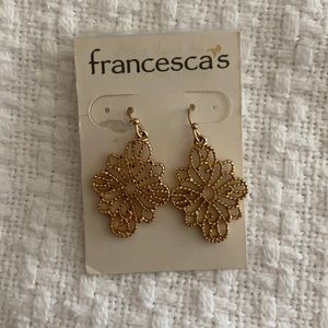 francescas gold earrings
